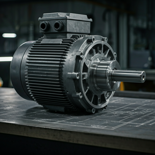 Motor elèctric i esquema tècnic del projecte CON-VER-TA