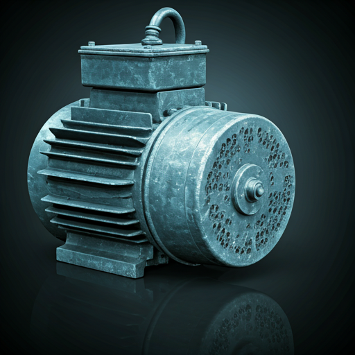 Detall d'un motor elèctric